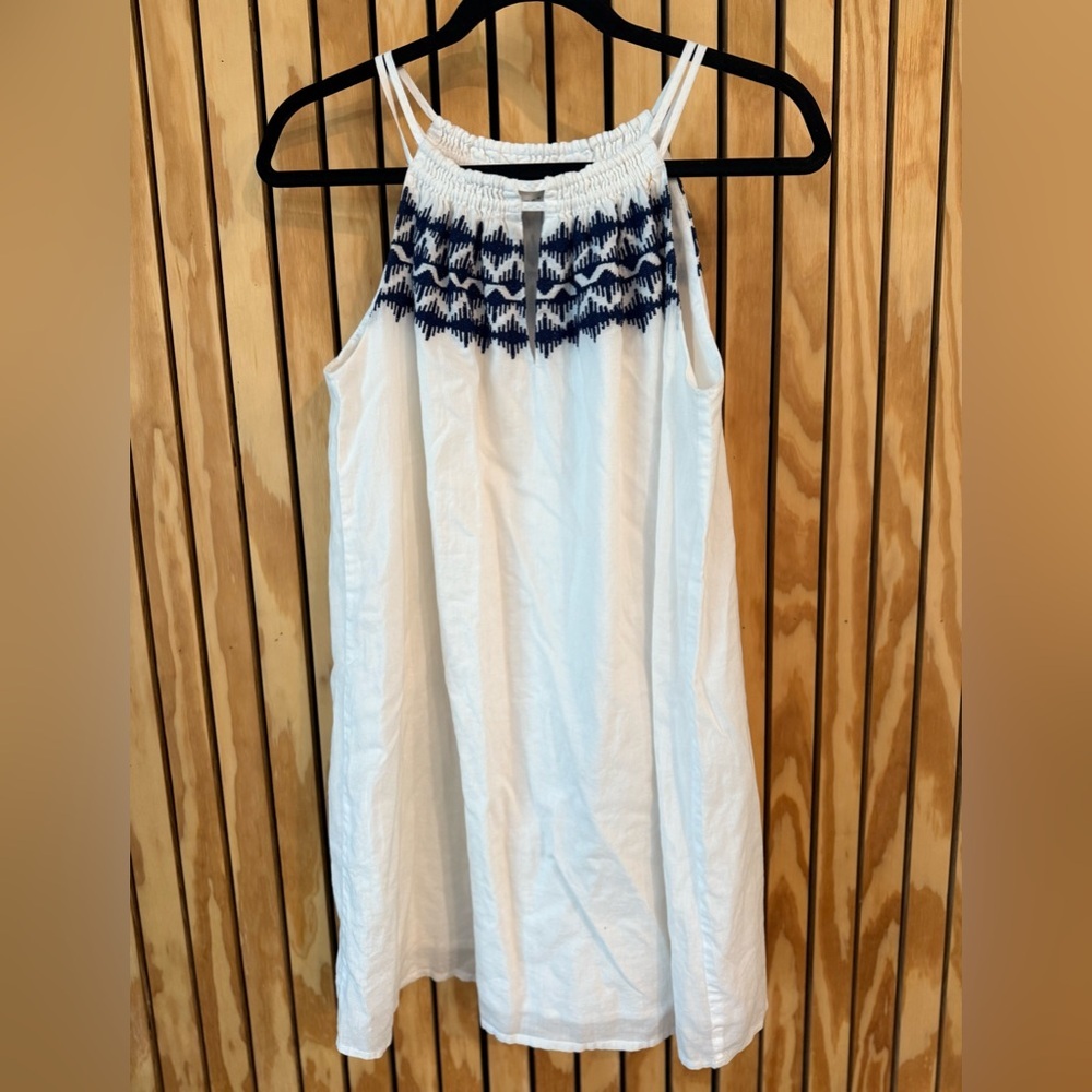 Susana Monaco White and Blue Dress - sz 4